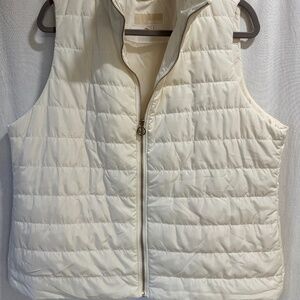 Michael Kors ivory vest size 1X